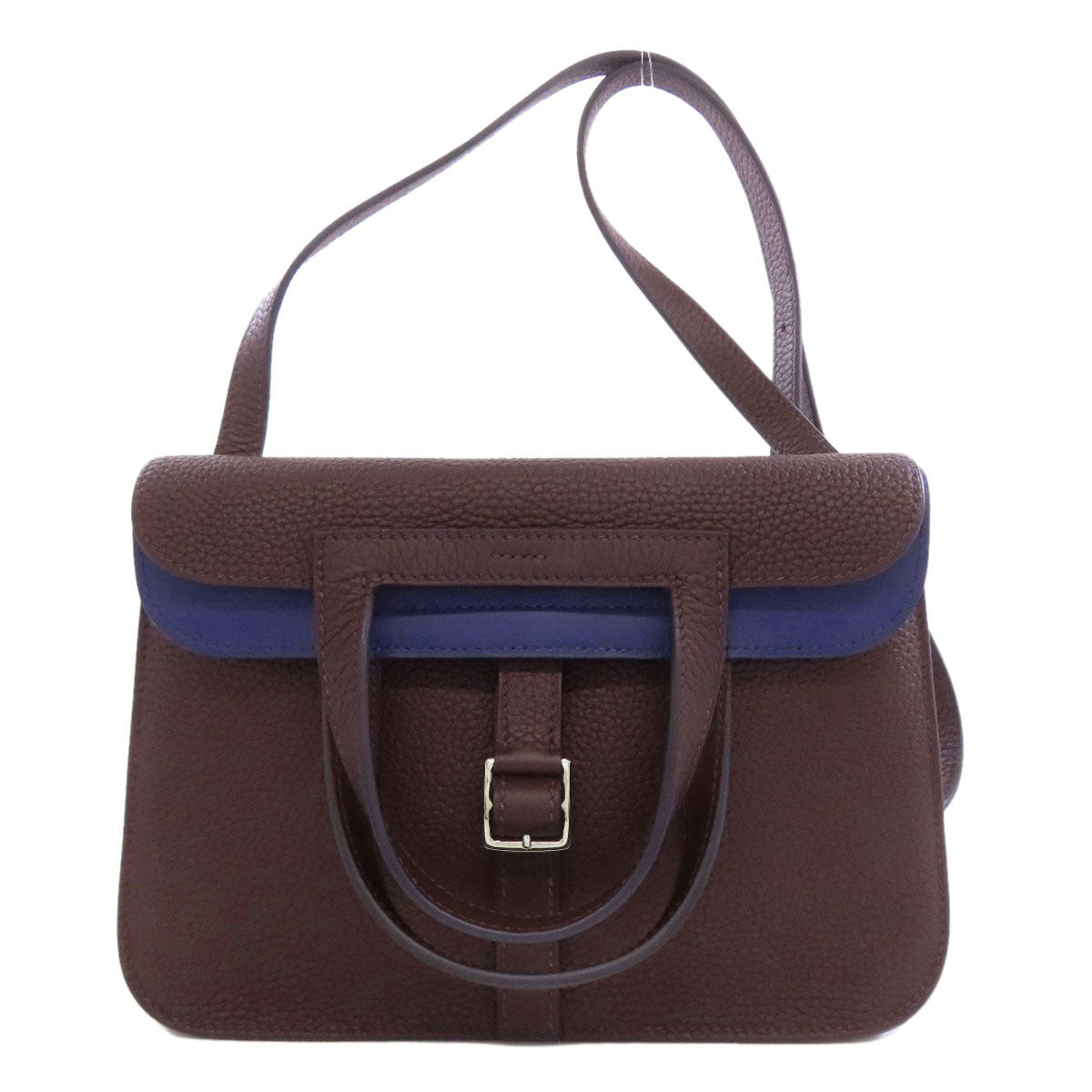 HERMES Alzan Mini SilverHardware Shoulder Bag Taurillon Clemence Ladies [Used]