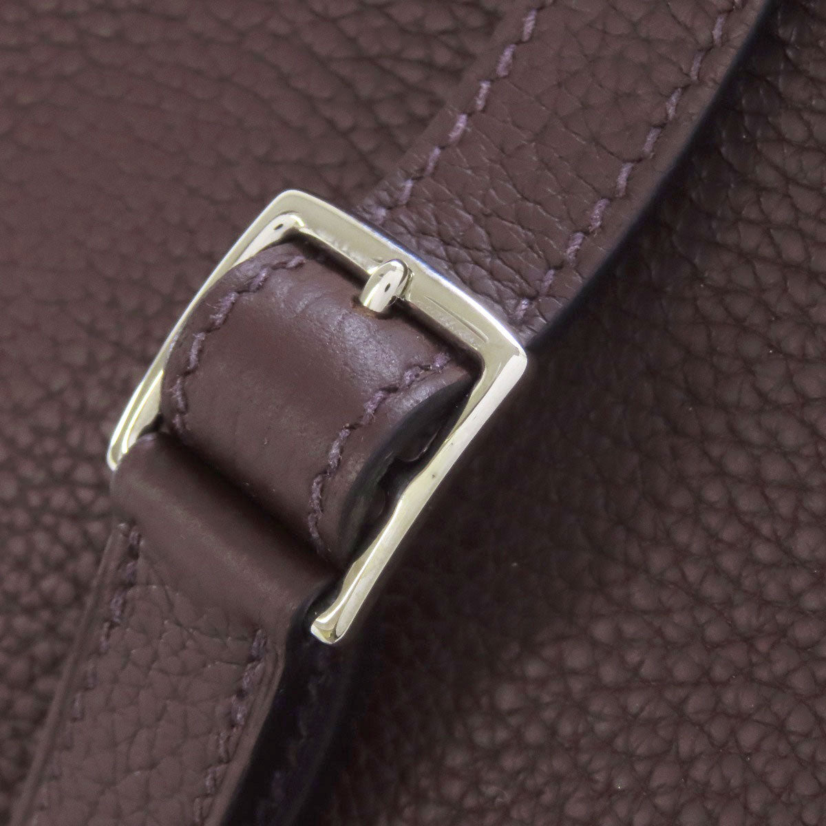 HERMES Alzan Mini SilverHardware Shoulder Bag Taurillon Clemence Ladies [Used]