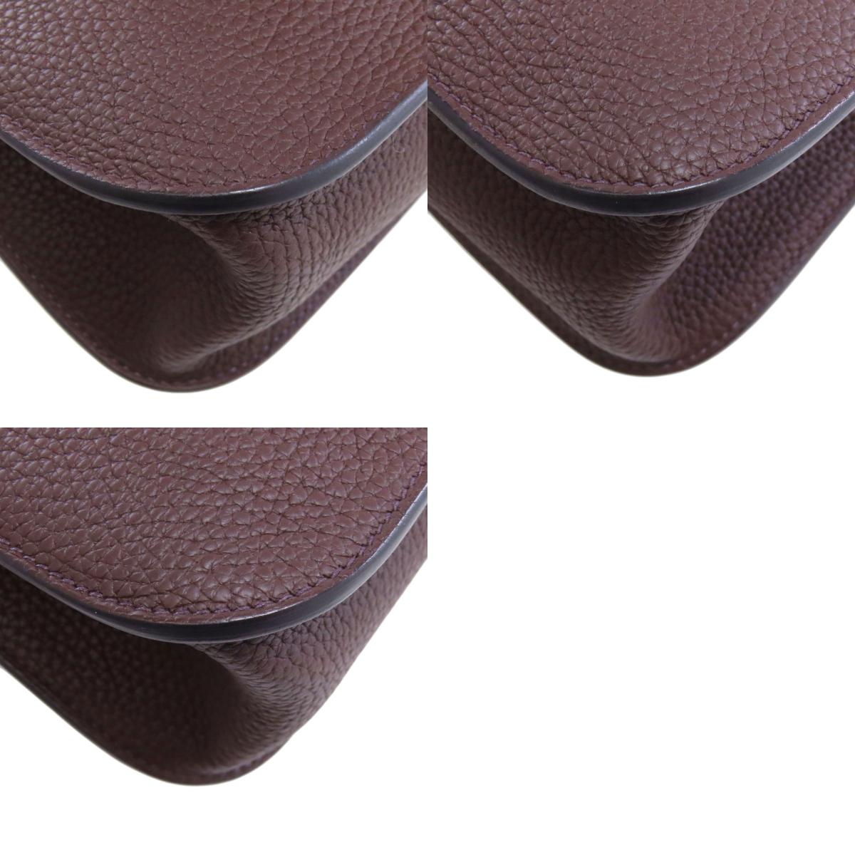 HERMES Alzan Mini SilverHardware Shoulder Bag Taurillon Clemence Ladies [Used]