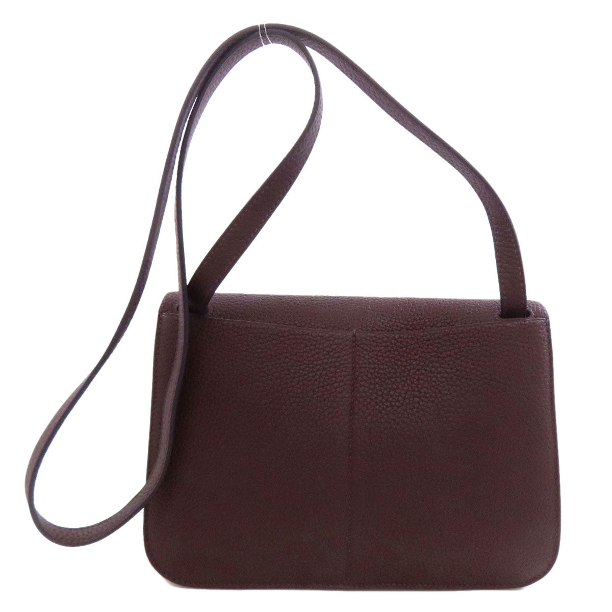 HERMES Alzan Mini SilverHardware Shoulder Bag Taurillon Clemence Ladies [Used]