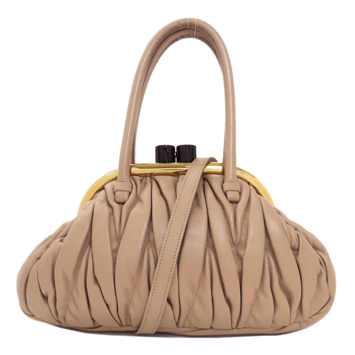 MIUMIU 　 Materasse 2WAY Handbag Calf Ladies [Used]