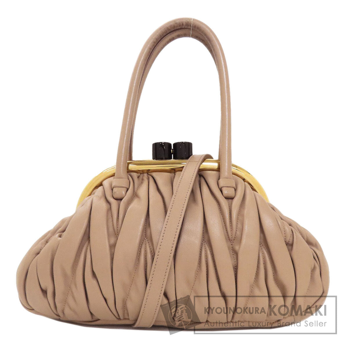 MIUMIU 　 Materasse 2WAY Handbag Calf Ladies [Used]