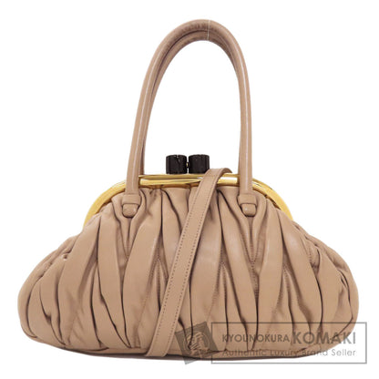 MIUMIU 　 Materasse 2WAY Handbag Calf Ladies [Used]