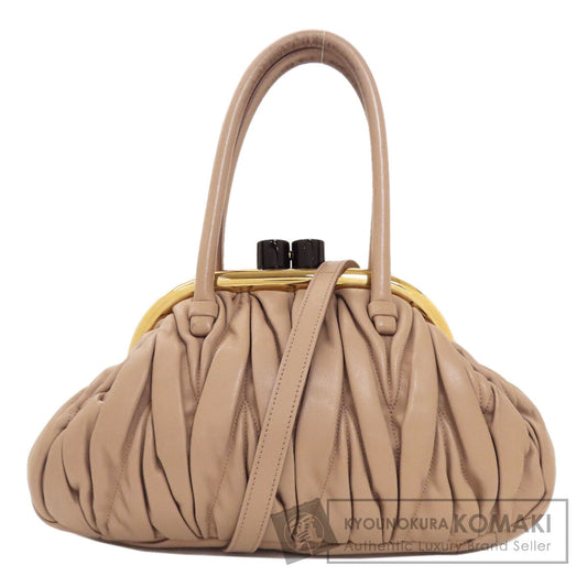 MIUMIU 　 Materasse 2WAY Handbag Calf Ladies [Used]