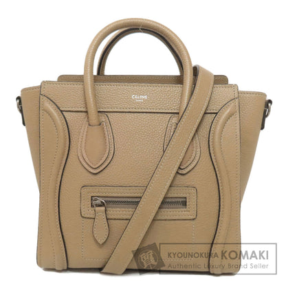 CELINE Luggage nano 2 WAY Handbag Calf Ladies [Used]