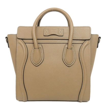 CELINE Luggage nano 2 WAY Handbag Calf Ladies [Used]