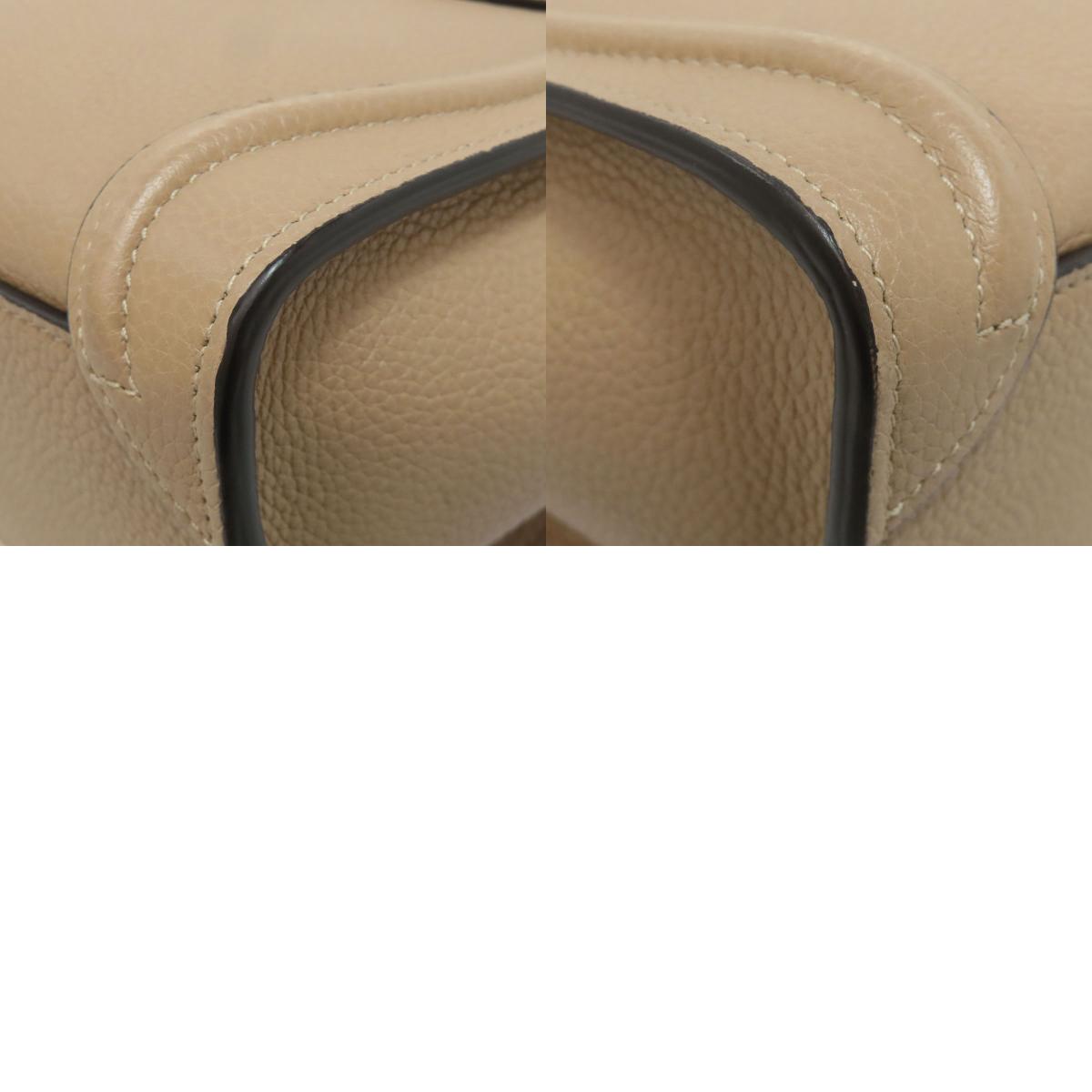 CELINE Luggage nano 2 WAY Handbag Calf Ladies [Used]