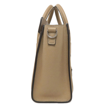 CELINE Luggage nano 2 WAY Handbag Calf Ladies [Used]