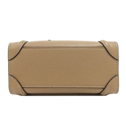 CELINE Luggage nano 2 WAY Handbag Calf Ladies [Used]