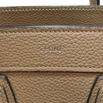 CELINE Luggage nano 2 WAY Handbag Calf Ladies [Used]