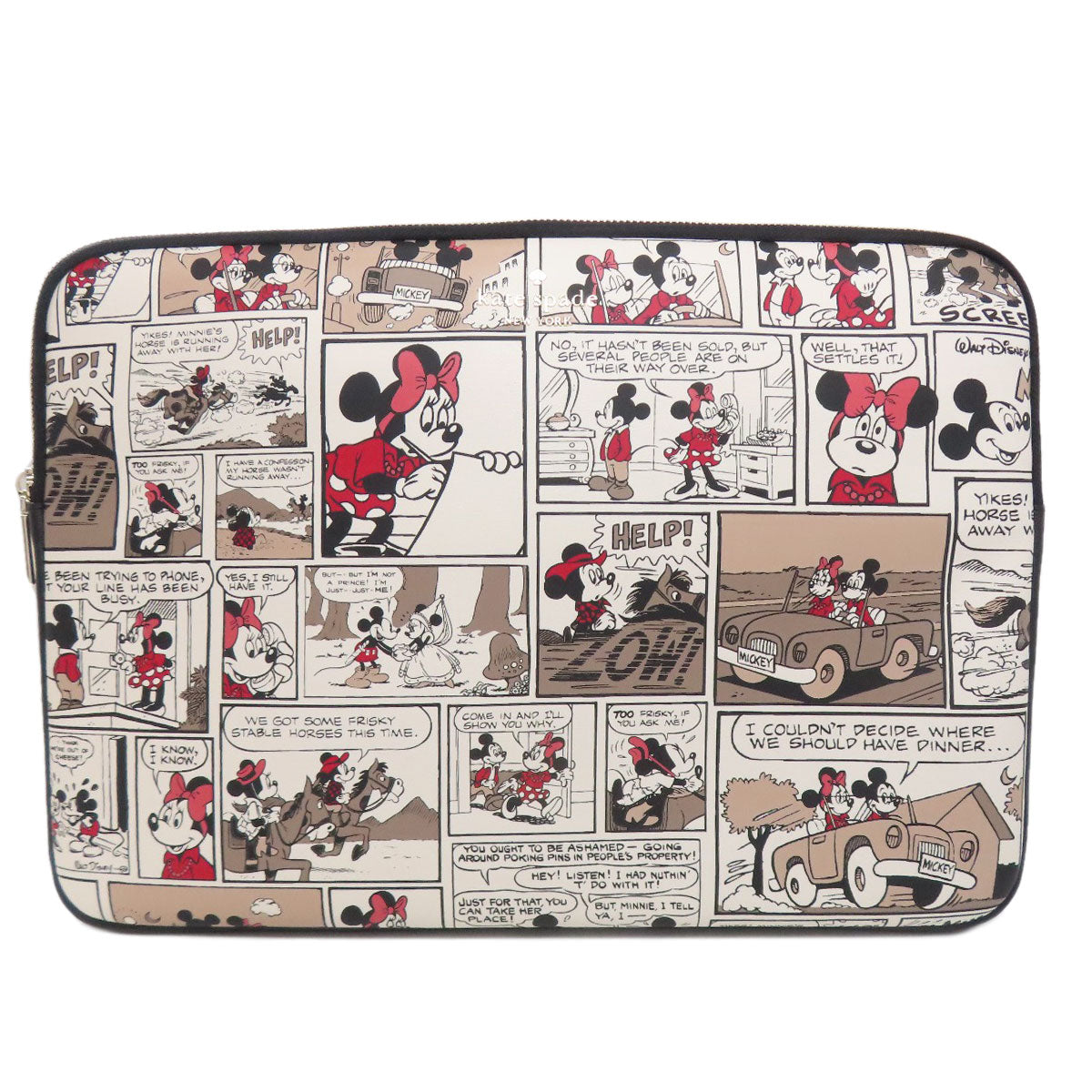 kate spade PC case Mickey collaboration Accessory pouch PVC Ladies [Used]