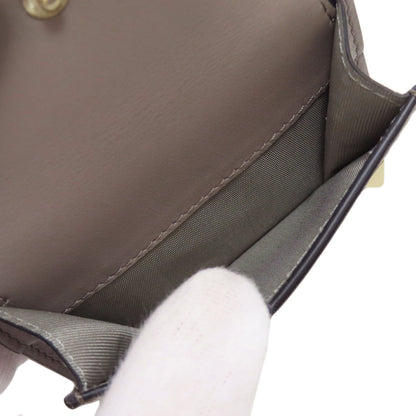 VALENTINO Compact wallet studs Bifold Wallet with Coin Pocket Leather Ladies [Used]