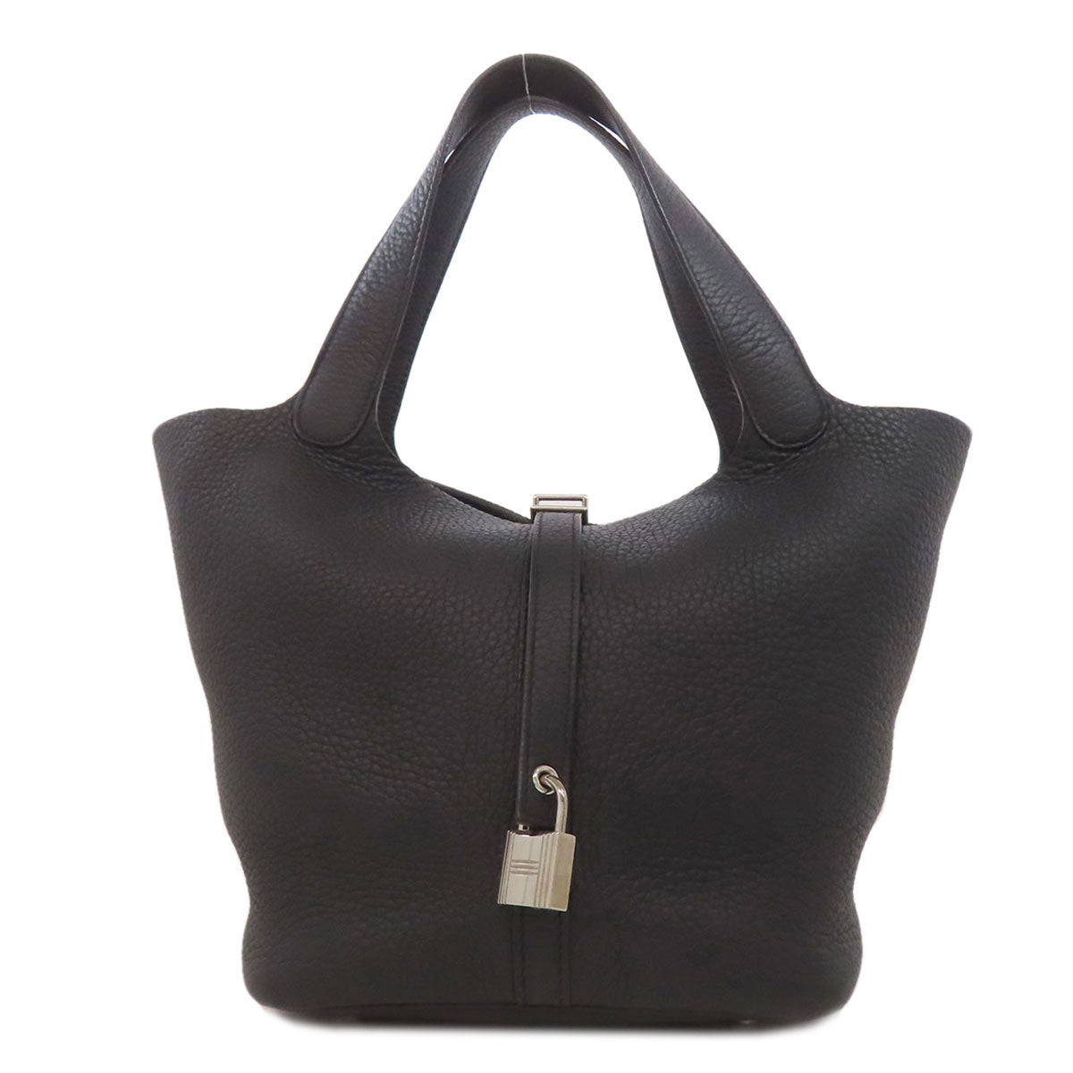 HERMES Picotin Lock MM SilverHardware Handbag Taurillon Clemence Ladies [Used]