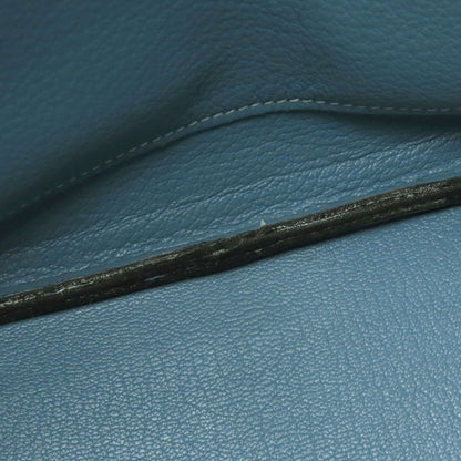 HERMES Birkin 30 Blue Gene SilverHardware Handbag Togo Ladies [Used]