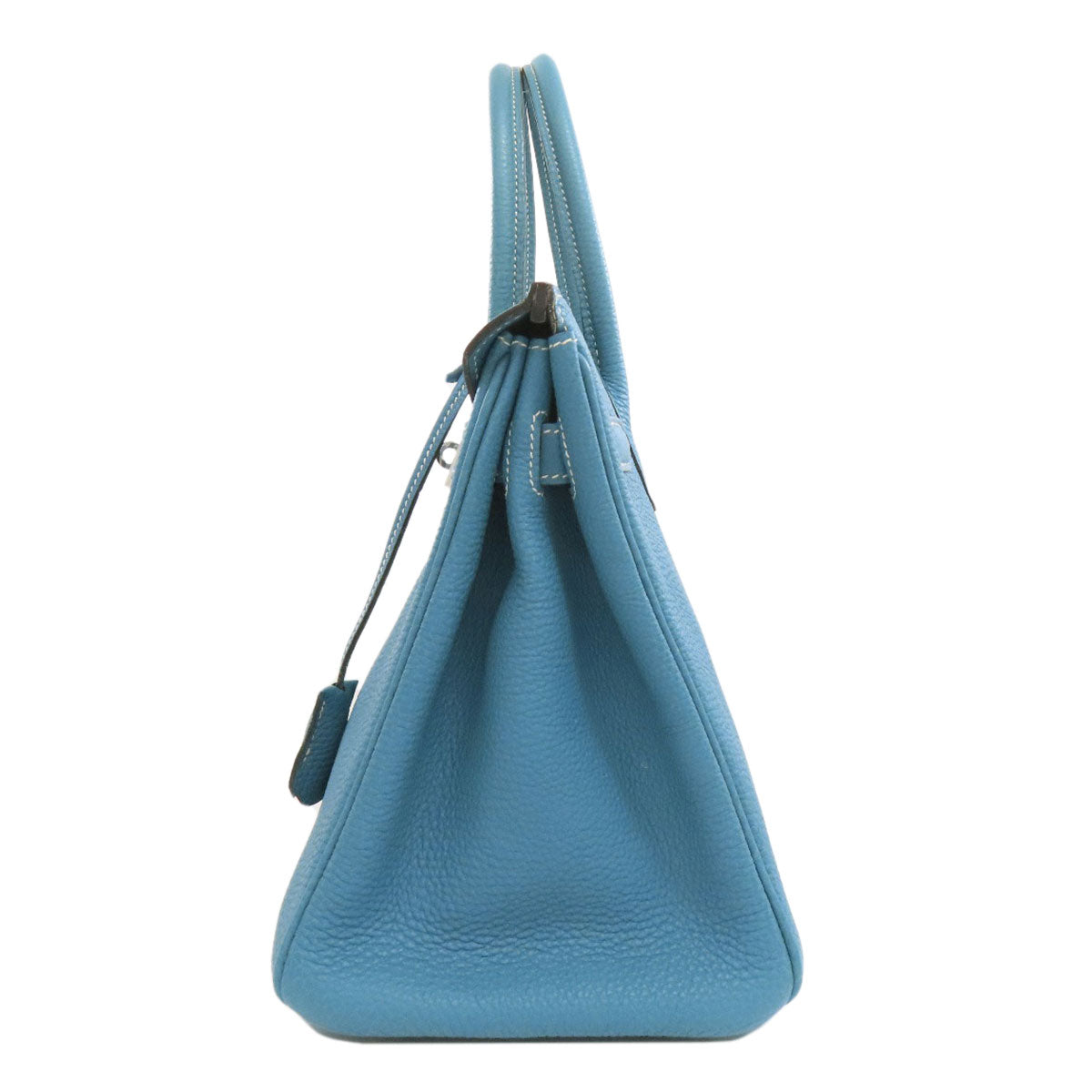 HERMES Birkin 30 Blue Gene SilverHardware Handbag Togo Ladies [Used]