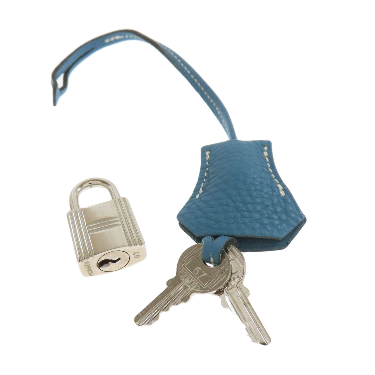 HERMES Birkin 30 Blue Gene SilverHardware Handbag Togo Ladies [Used]