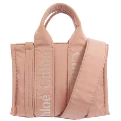 クロエ ウッディトート 2WAY ハンドバッグ ナイロン素材 レディース 【中古】【CHLOE】