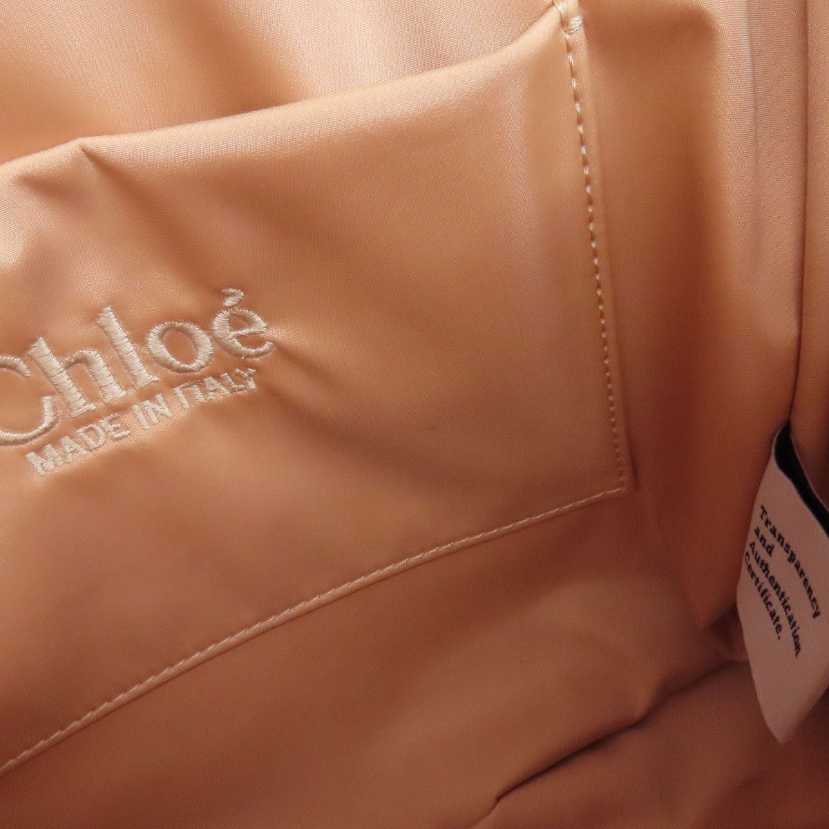 クロエ ウッディトート 2WAY ハンドバッグ ナイロン素材 レディース 【中古】【CHLOE】