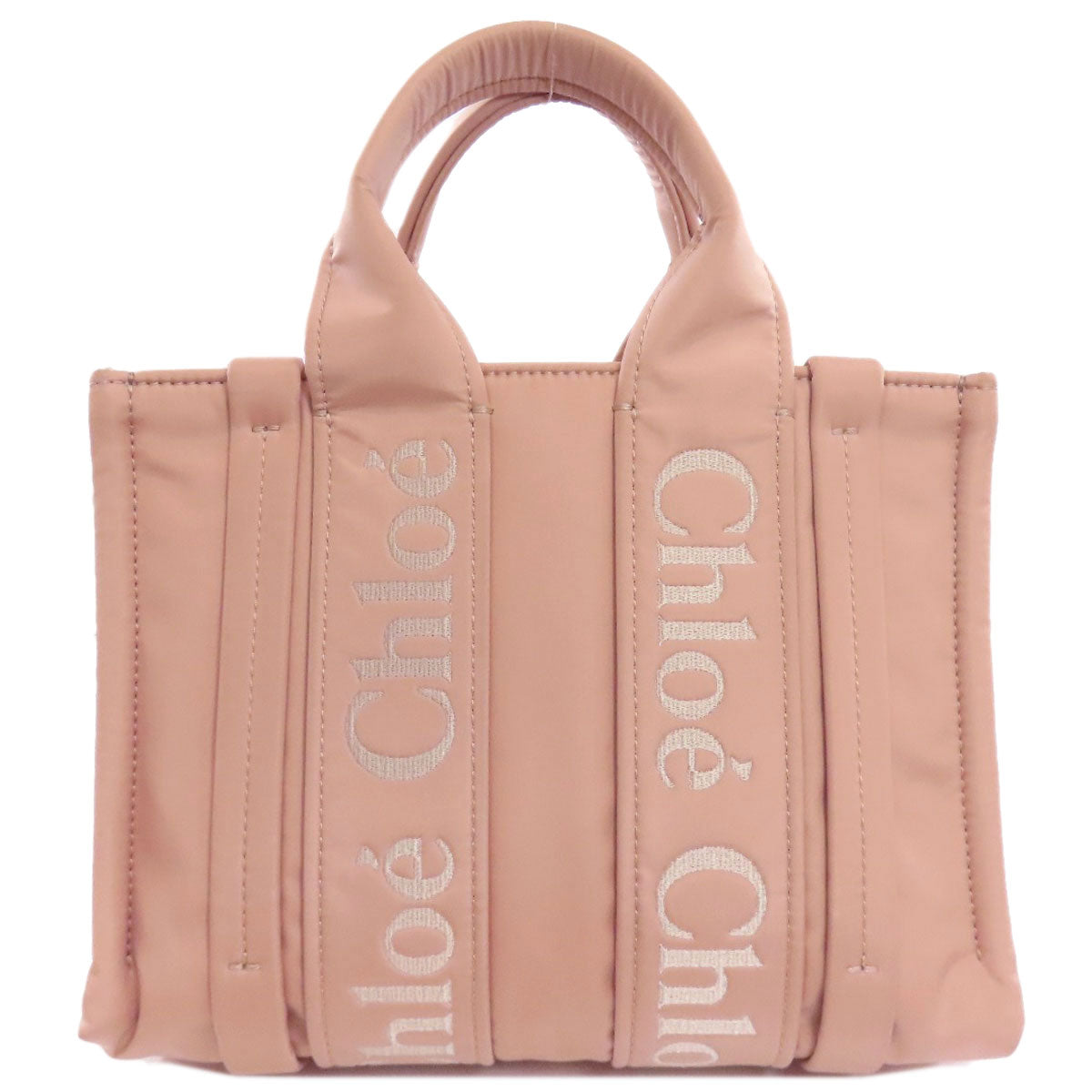 クロエ ウッディトート 2WAY ハンドバッグ ナイロン素材 レディース 【中古】【CHLOE】