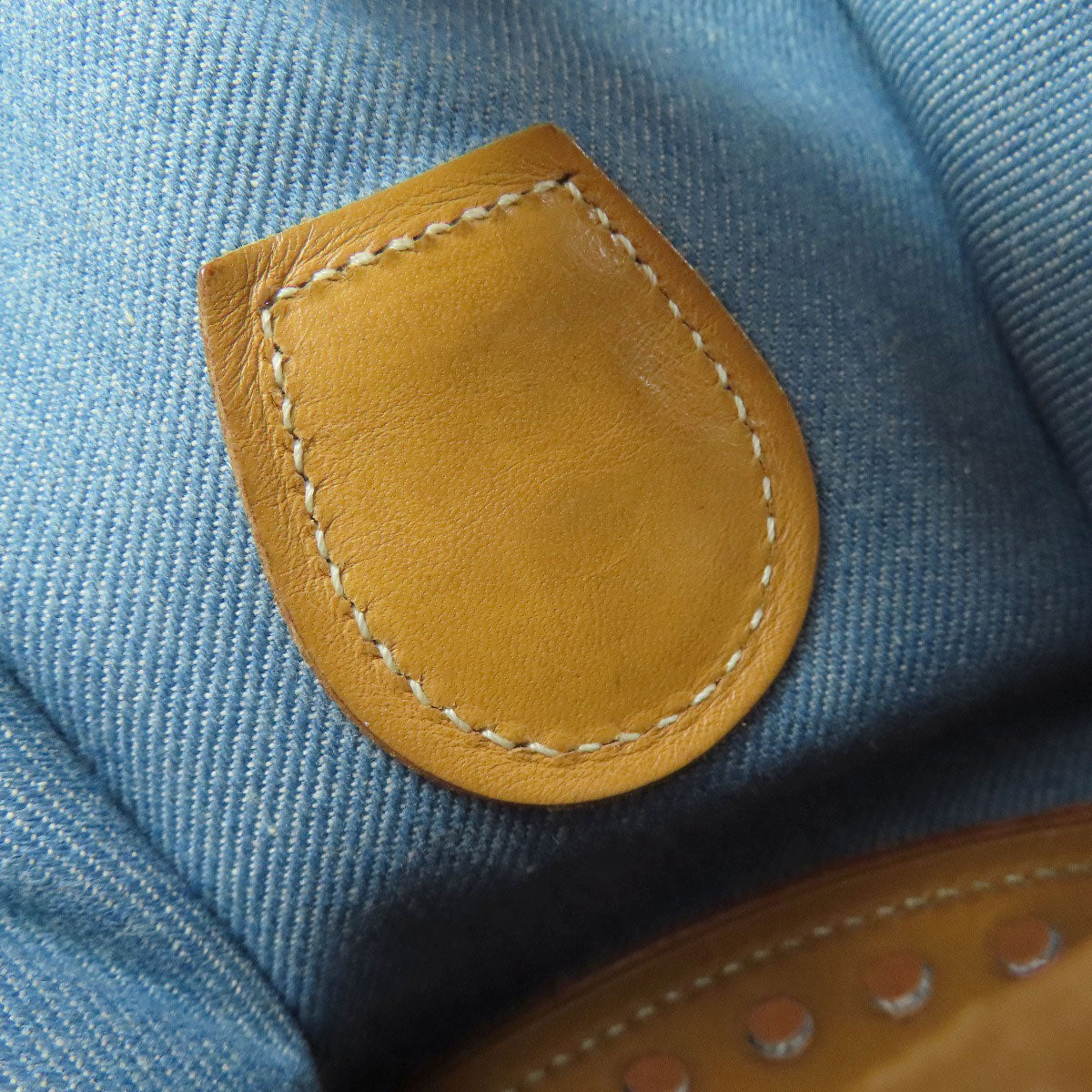 HERMES EvelyneGM GoldHardware Shoulder Bag Denim CalfLadies [Used]