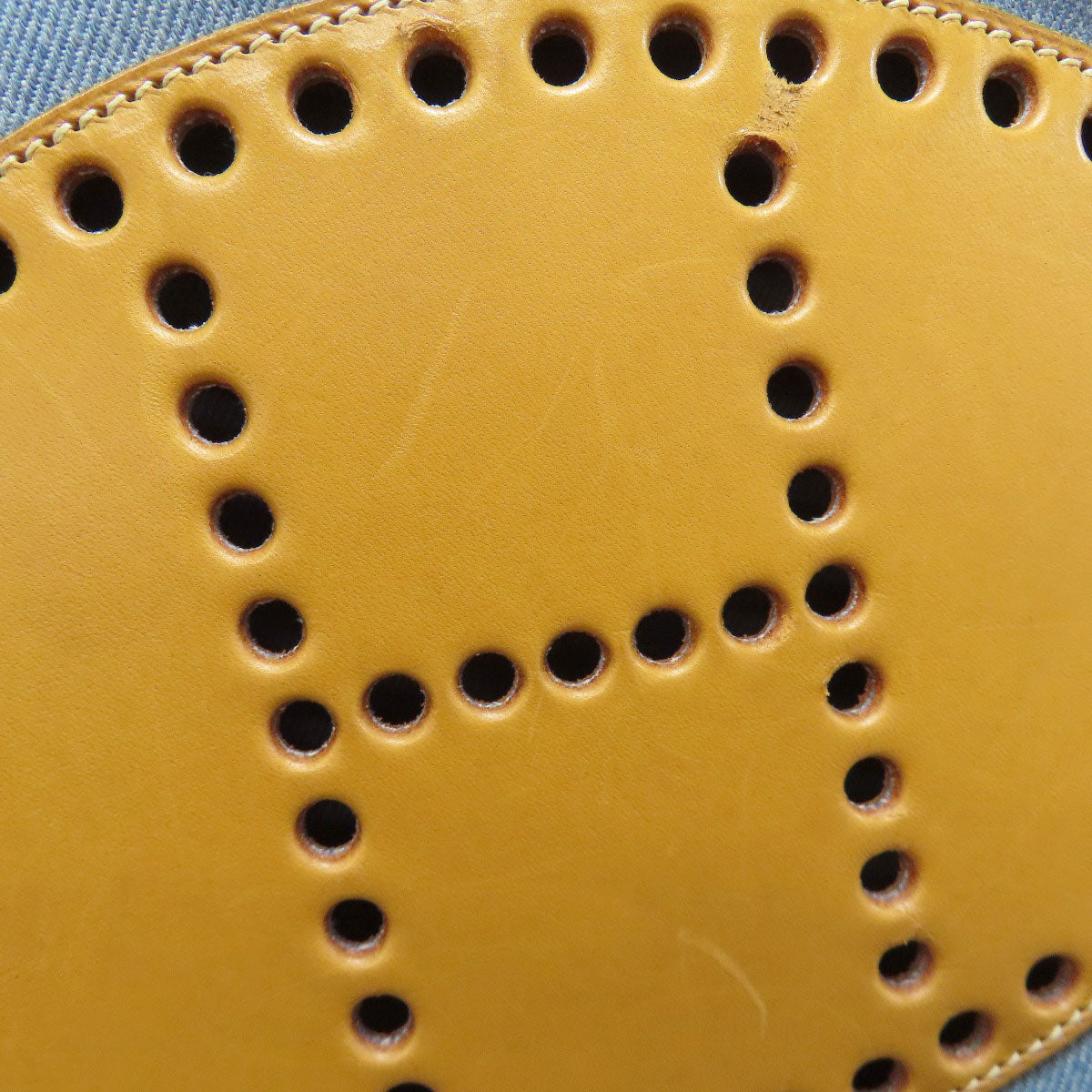 HERMES EvelyneGM GoldHardware Shoulder Bag Denim CalfLadies [Used]