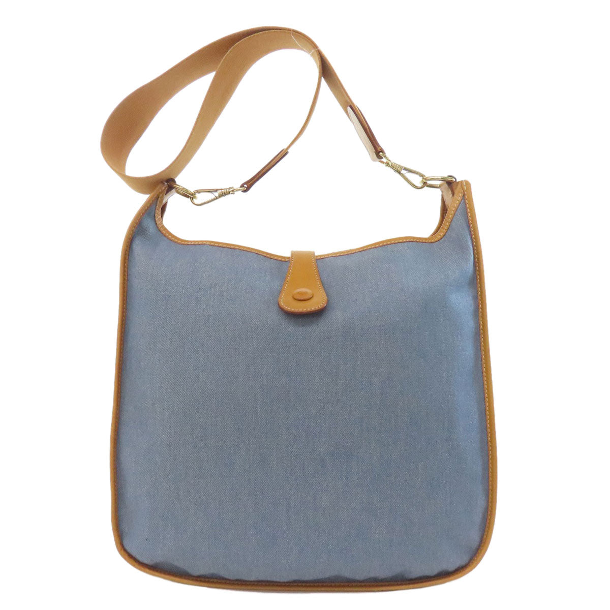 HERMES EvelyneGM GoldHardware Shoulder Bag Denim CalfLadies [Used]