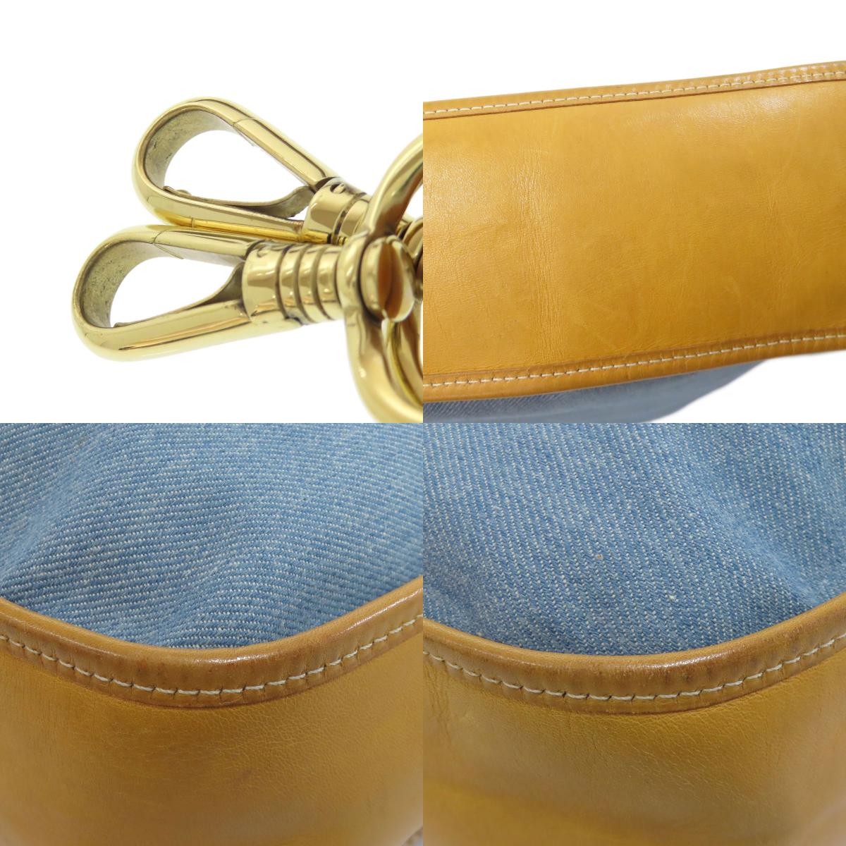 HERMES EvelyneGM GoldHardware Shoulder Bag Denim CalfLadies [Used]