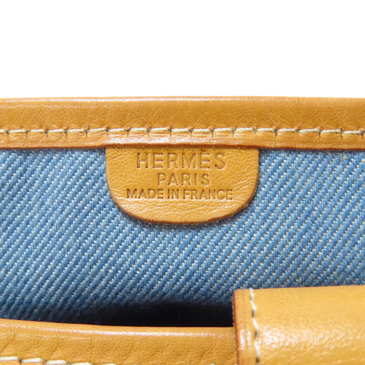 HERMES EvelyneGM GoldHardware Shoulder Bag Denim CalfLadies [Used]