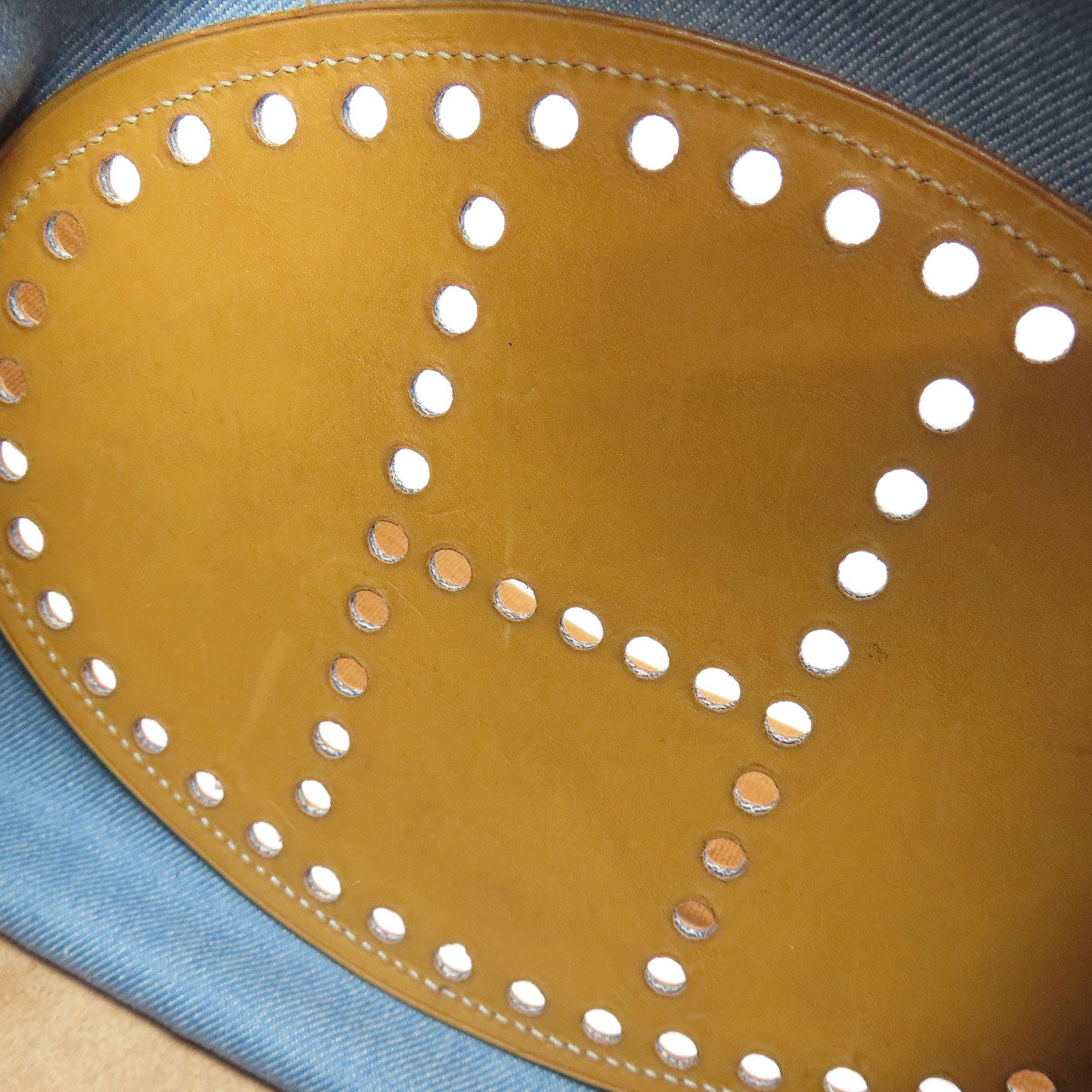 HERMES EvelyneGM GoldHardware Shoulder Bag Denim CalfLadies [Used]