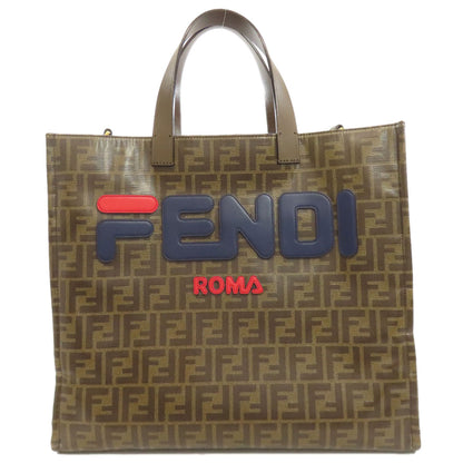 FENDI Fila collaboration Zucca pattern Tote Bag Coating canvas Ladies [Used]