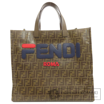FENDI Fila collaboration Zucca pattern Tote Bag Coating canvas Ladies [Used]
