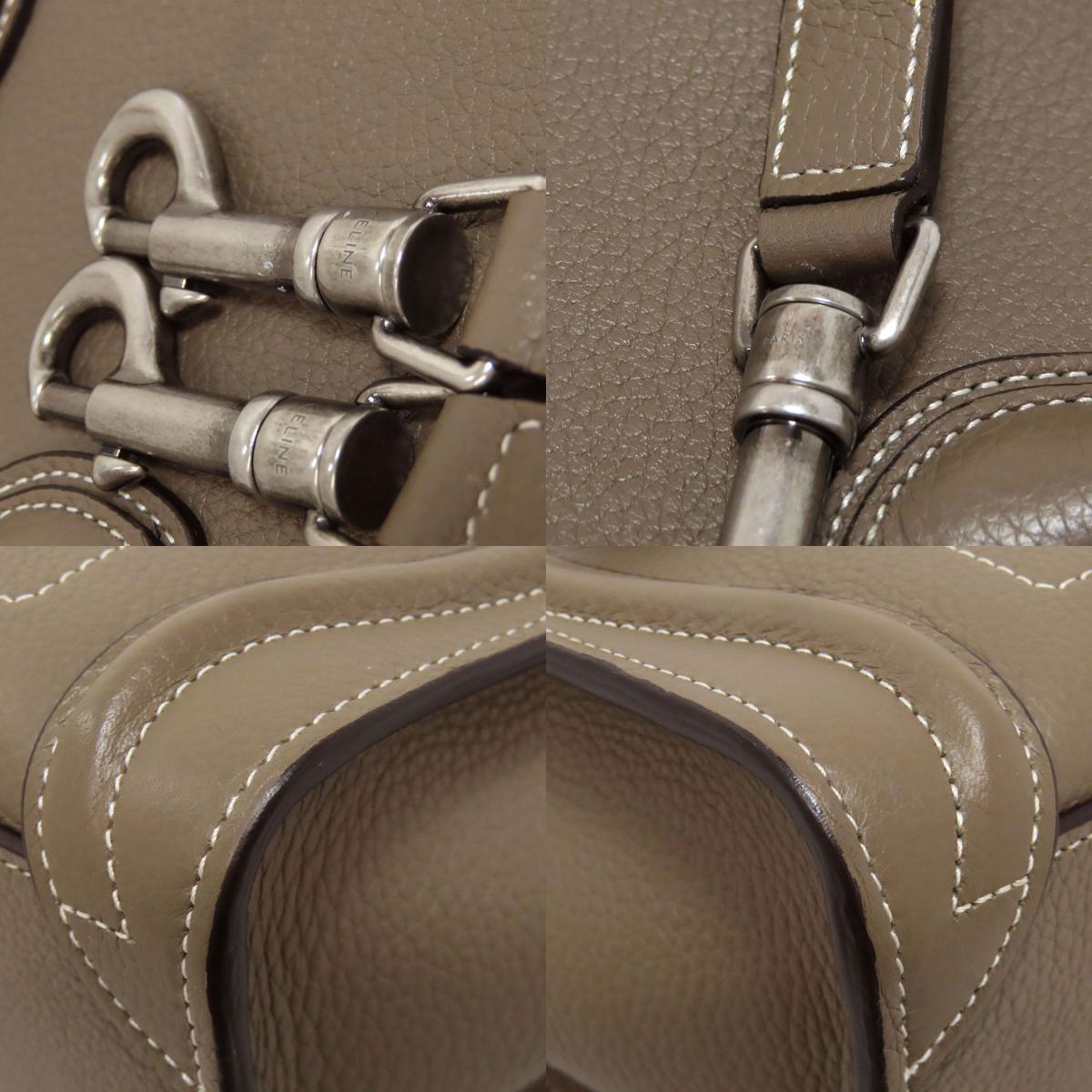 CELINE Luggage nano 2 WAY Handbag Calf Ladies [Used]