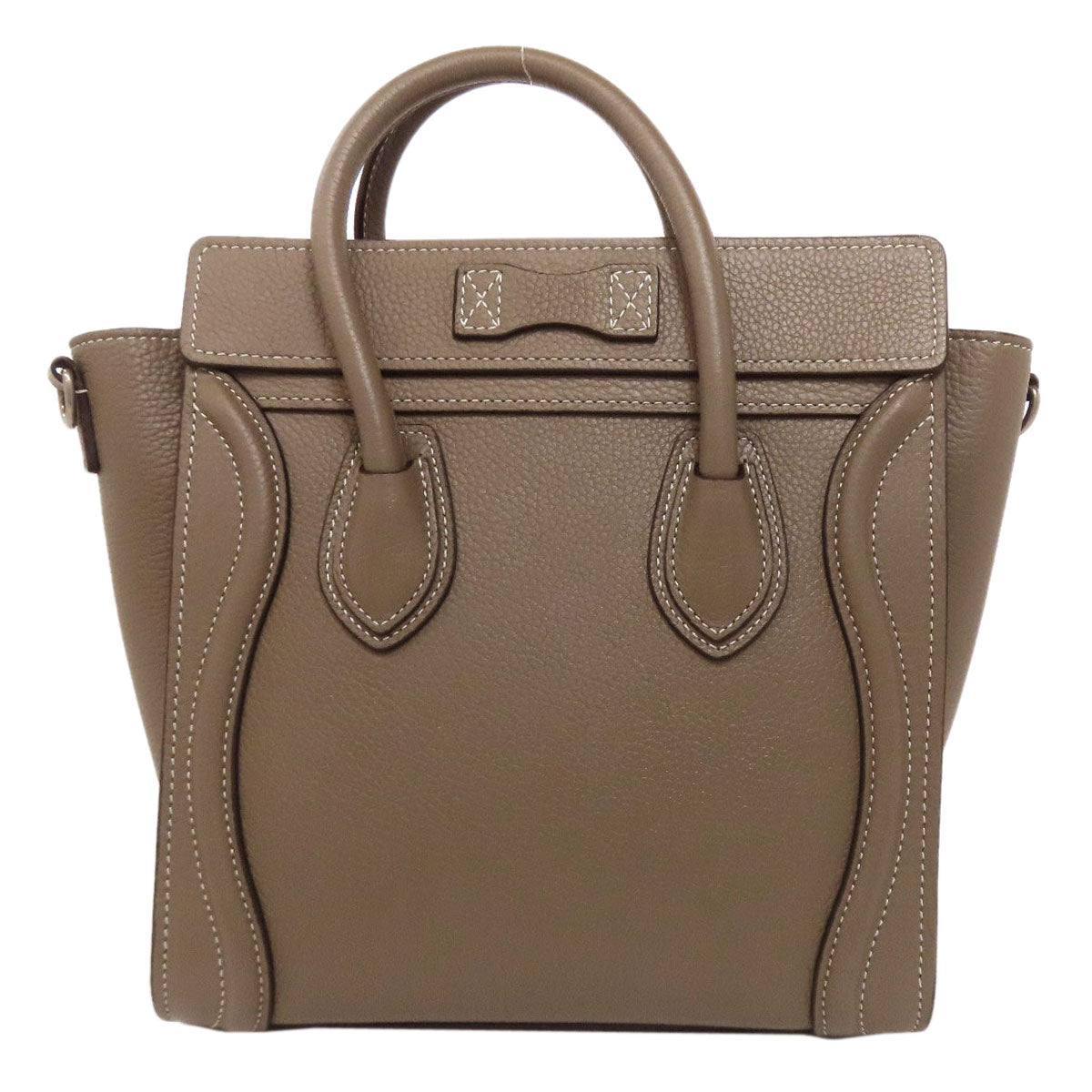 CELINE Luggage nano 2 WAY Handbag Calf Ladies [Used]