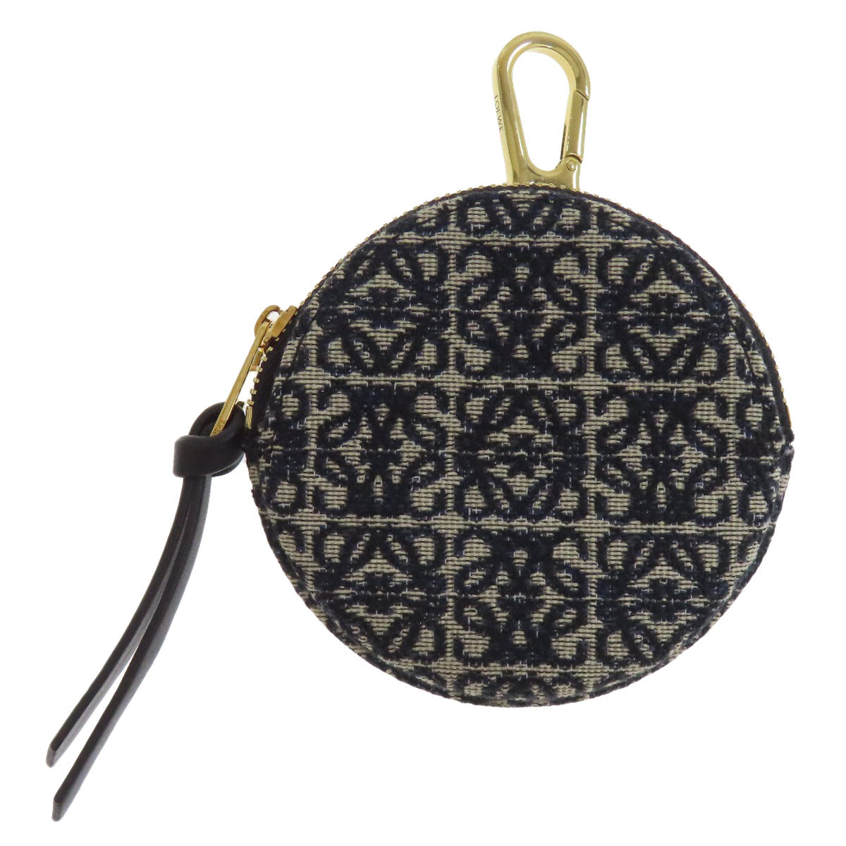 LOEWE Cookie Charm Pouch Anagram Accessory pouch Canvas CalfLadies [Used]