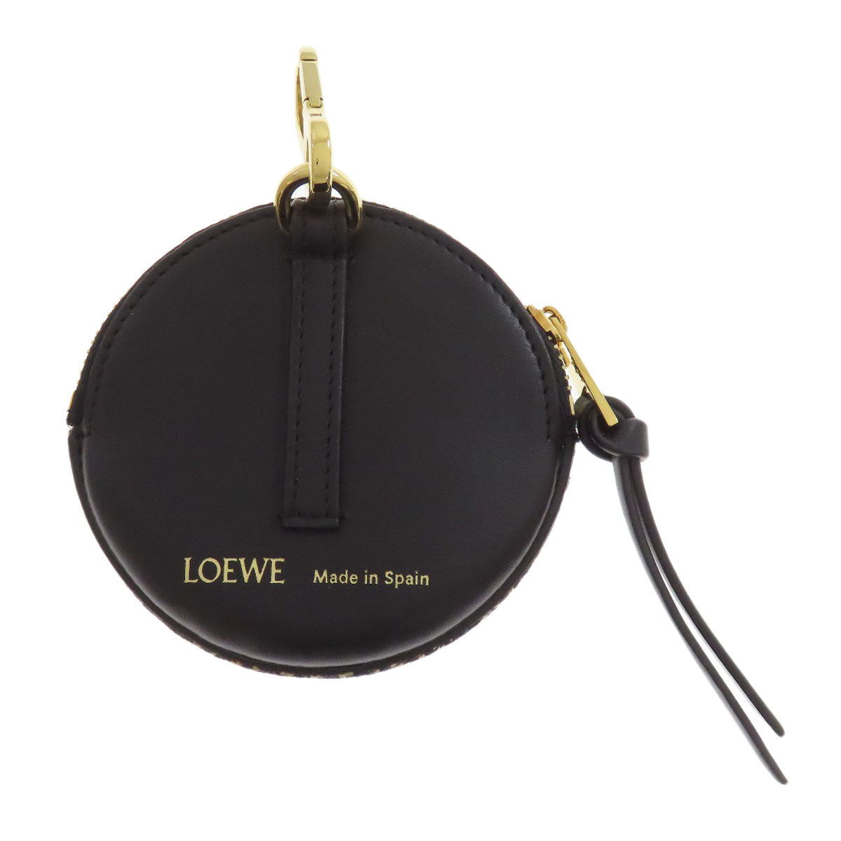 LOEWE Cookie Charm Pouch Anagram Accessory pouch Canvas CalfLadies [Used]