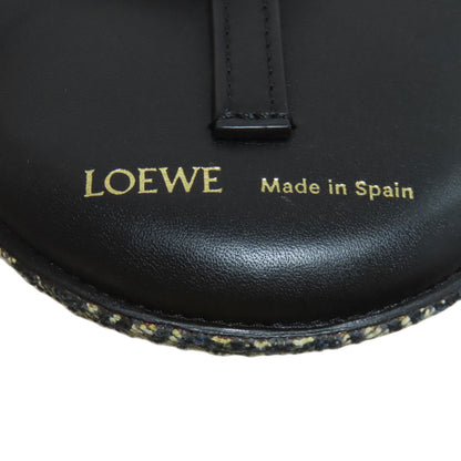 LOEWE Cookie Charm Pouch Anagram Accessory pouch Canvas CalfLadies [Used]