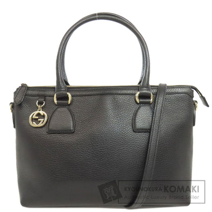 GUCCI 449659 Interlocking G Outlet 2WAY Tote Bag Leather Ladies [Used]
