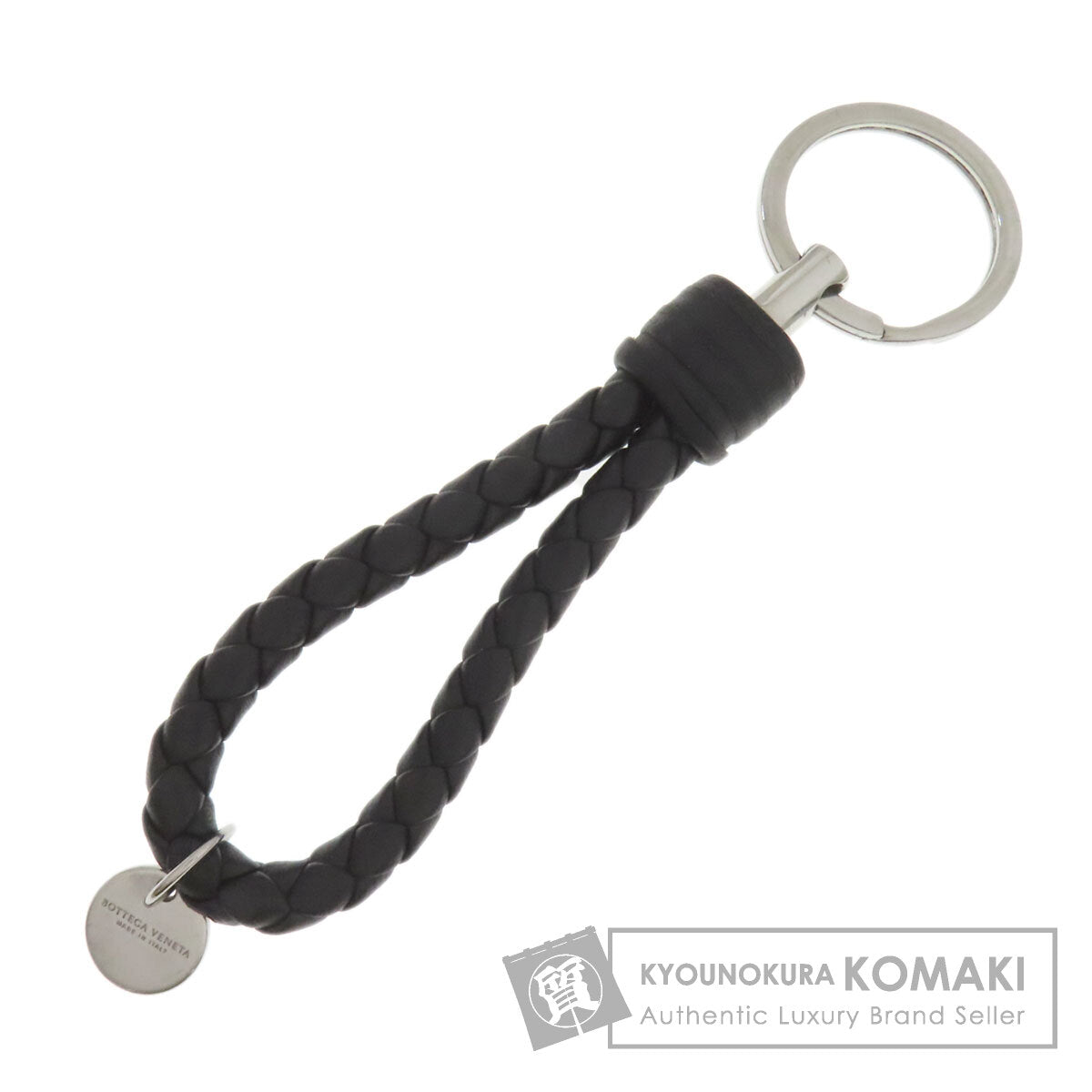 BOTTEGA VENETA Keyring Intrecciato key ring Metal CalfLadies [Used]