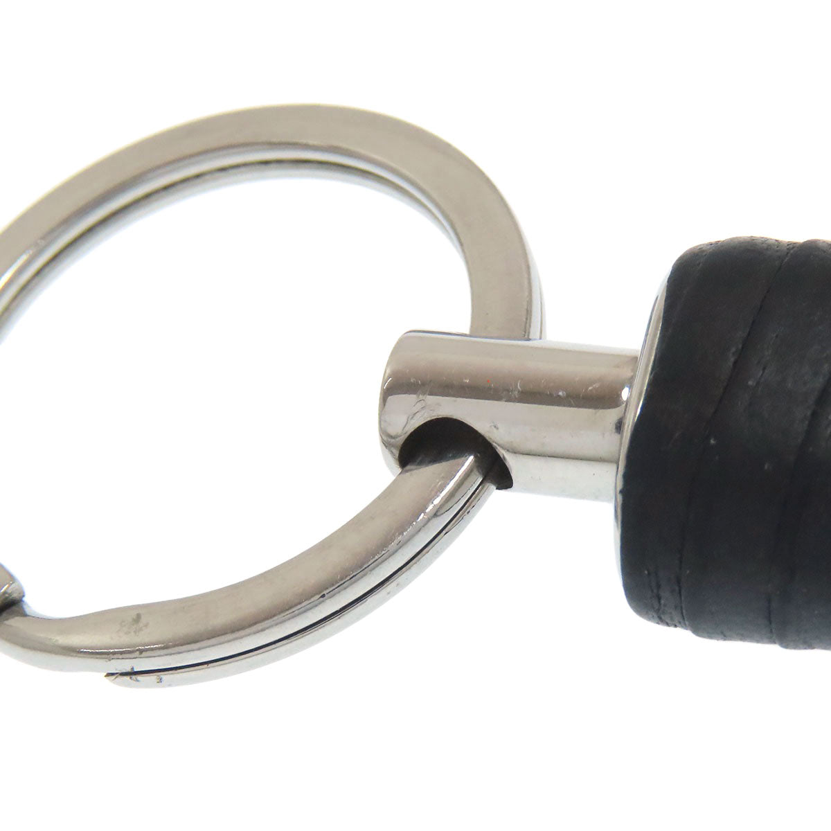 BOTTEGA VENETA Keyring Intrecciato key ring Metal CalfLadies [Used]