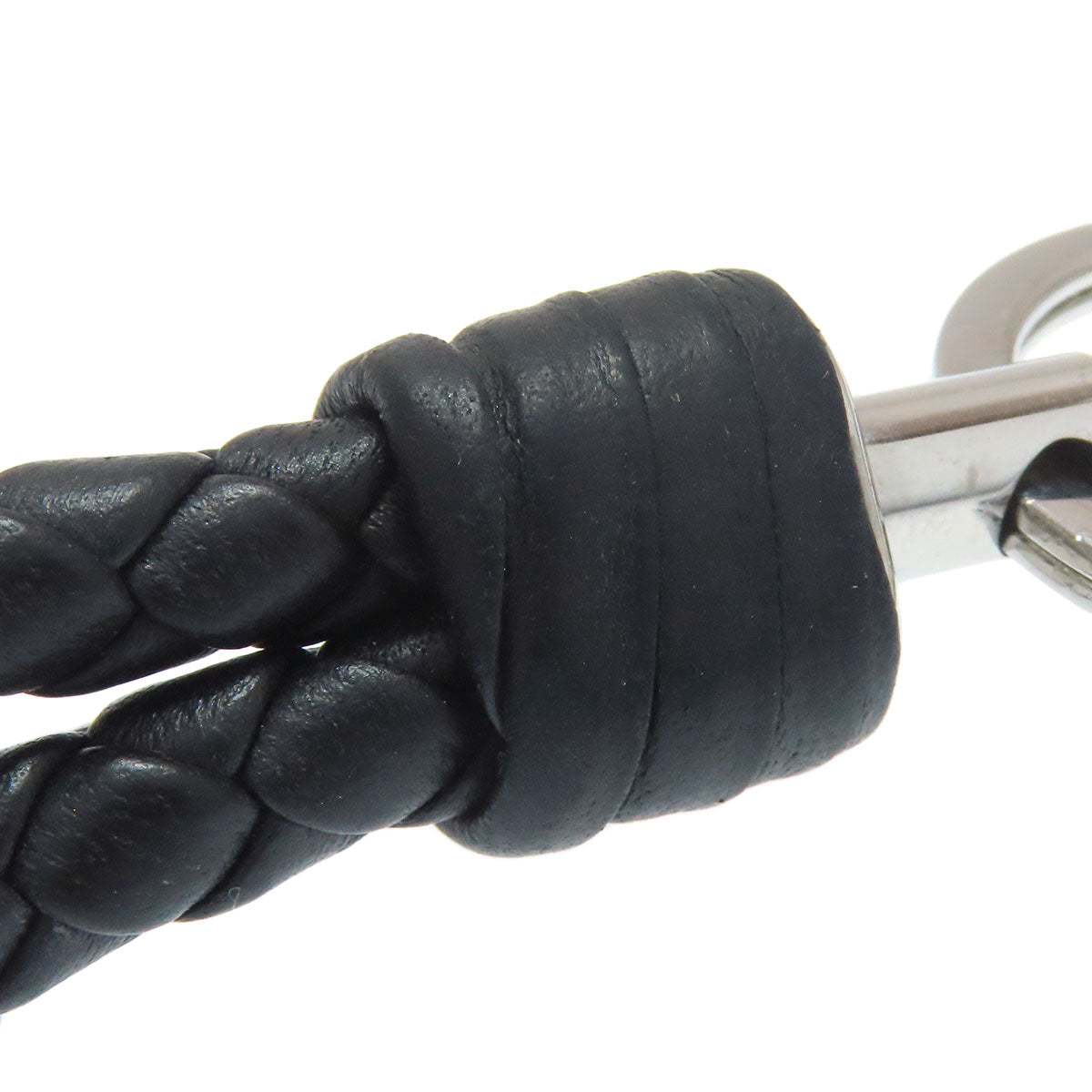 BOTTEGA VENETA Keyring Intrecciato key ring Metal CalfLadies [Used]