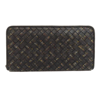 BOTTEGA VENETA Intrecciato Zip Around Long wallet (with coin pocket) Calf Ladies [Used]
