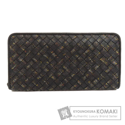 BOTTEGA VENETA Intrecciato Zip Around Long wallet (with coin pocket) Calf Ladies [Used]