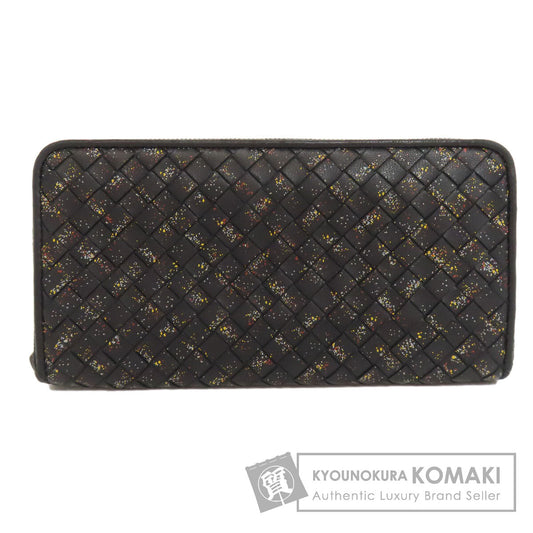 BOTTEGA VENETA Intrecciato Zip Around Long wallet (with coin pocket) Calf Ladies [Used]