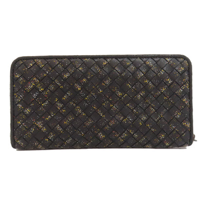BOTTEGA VENETA Intrecciato Zip Around Long wallet (with coin pocket) Calf Ladies [Used]