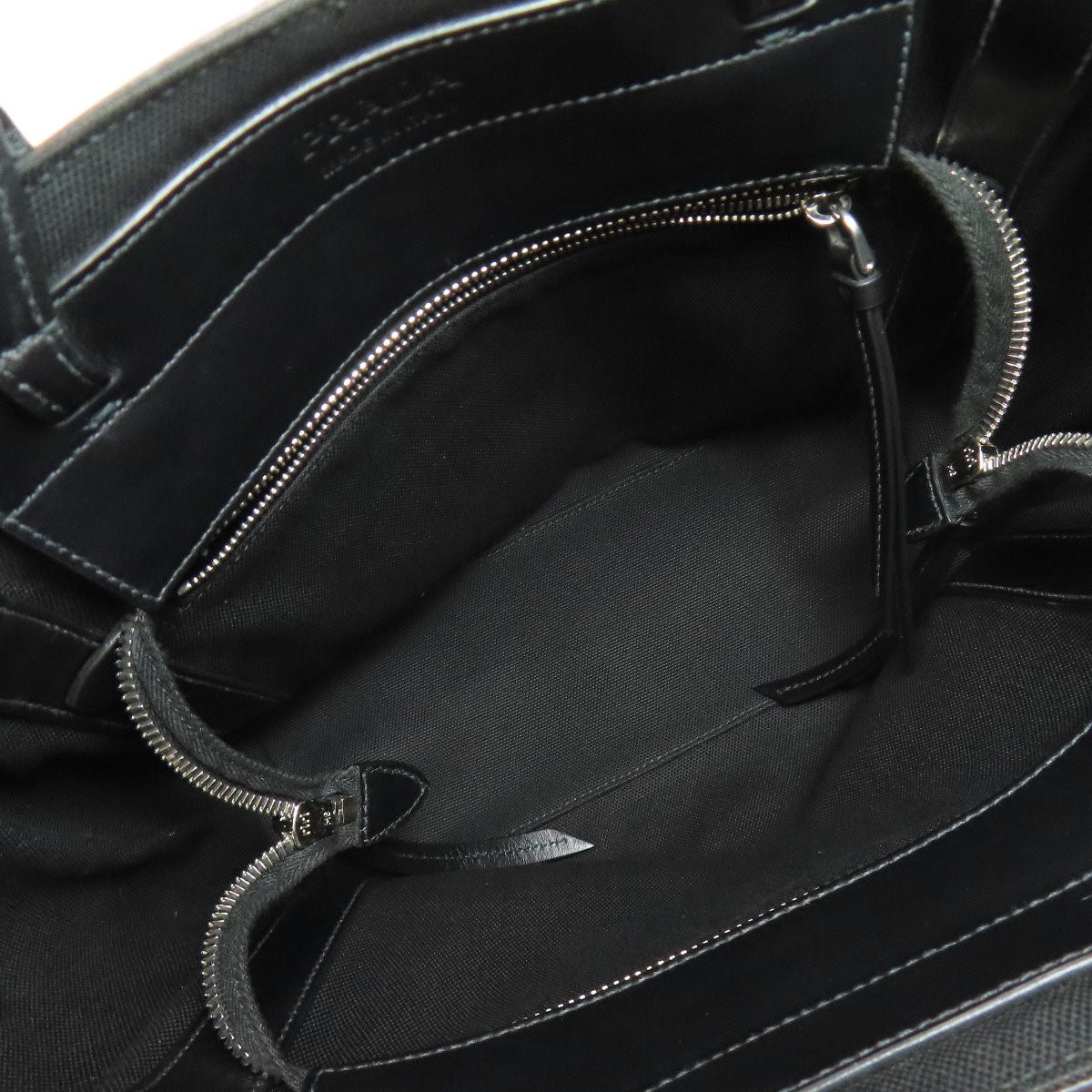 PRADA Ouverture 2WAY Handbag Canvas LeatherLadies [Used]