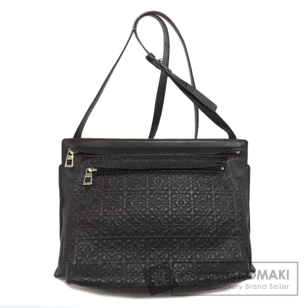 LOEWE anagram Shoulder Bag Leather Ladies [Used]