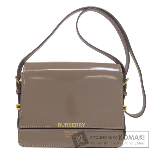 BURBERRY logo Shoulder Bag Enamel Ladies [Used]