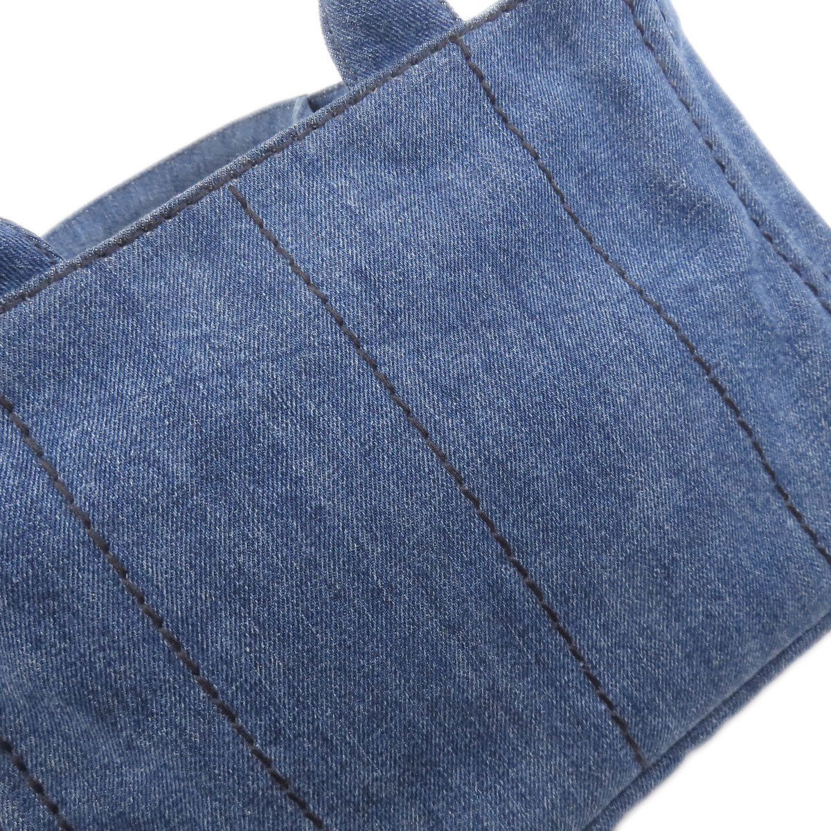 PRADA Canapa mini 2 WAY Handbag Denim Ladies [Used]