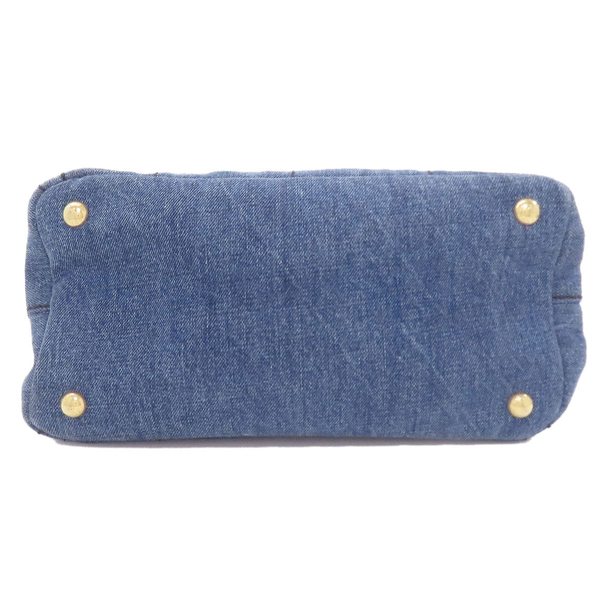 PRADA Canapa mini 2 WAY Handbag Denim Ladies [Used]