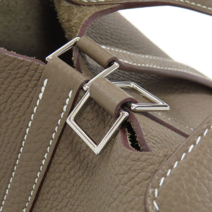 HERMES Picotin Lock PM Etoupe SilverHardware Handbag Taurillon Clemence Ladies [Used]